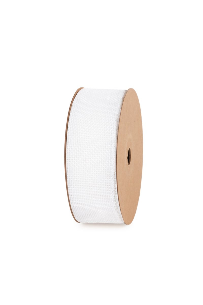 CINTA ARABICA BLANCA 38mm x 15m ENFILFERRADA