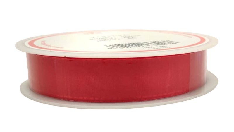 CINTA TAFFETA VERMELLA 23MM 50 M