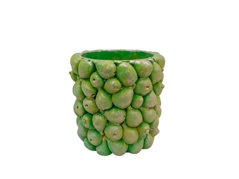 CERAMICA CIMENT PERES D15 H20cm VERD