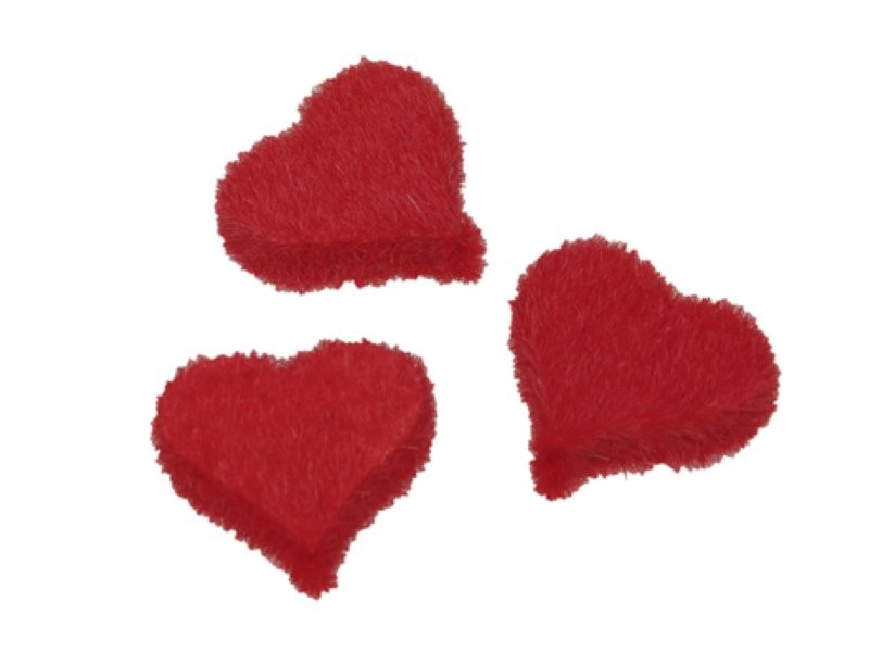 CORS VERMELLS FLOCK 3cm CAIXA 24uni