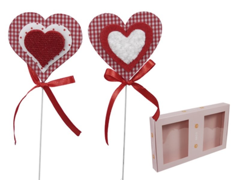 PICK COR VICHY red 7x6.5cm 12uni ASS2 CAIXA