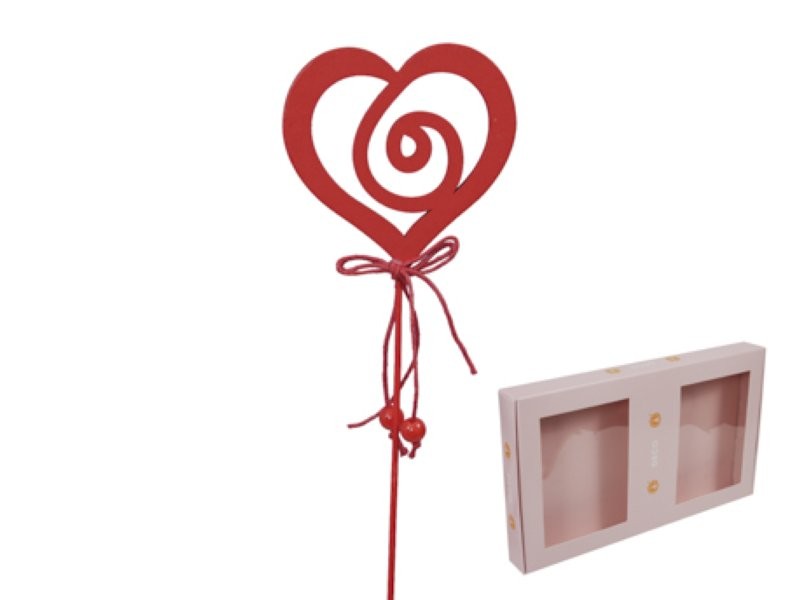 PICK COR-ROSA 7x7cm 18uni VERMELL