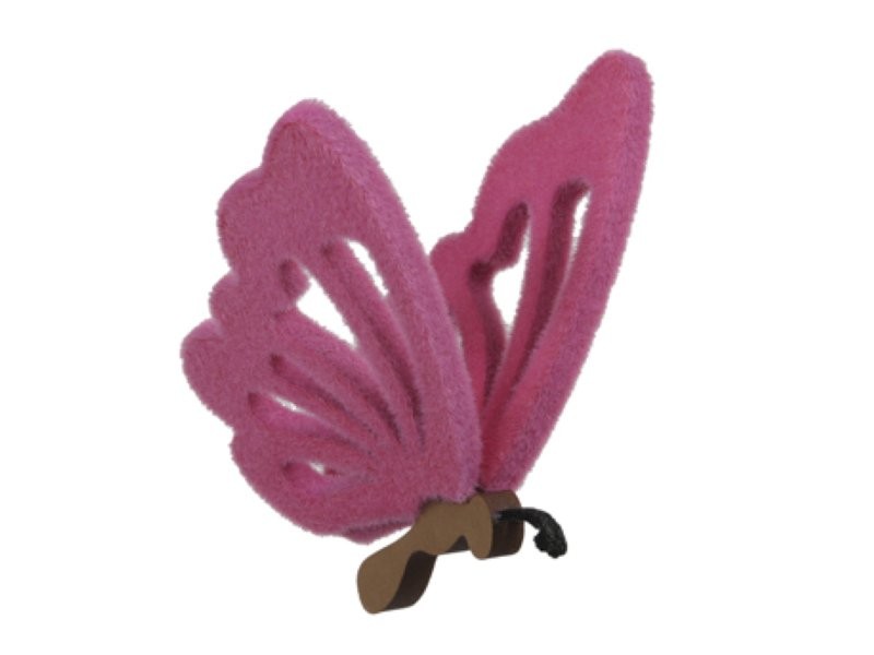 PENJ PAPALLONA FLOCK 15CM ROSA