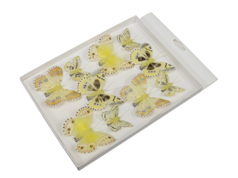 PAPALLONES CLIP GROGUES MIX 10UNI plomes