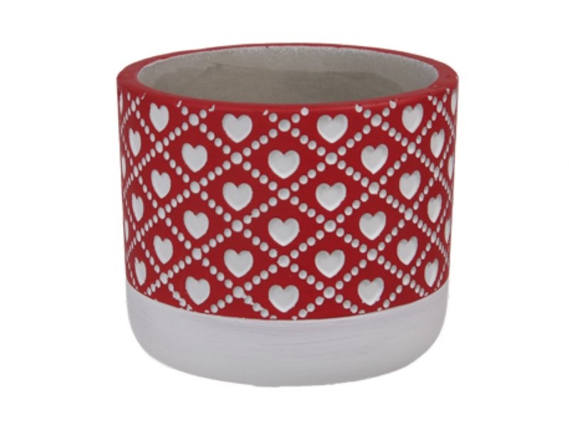 CERAMICA CIMENT CORS D10.5x9cm VERMELLA