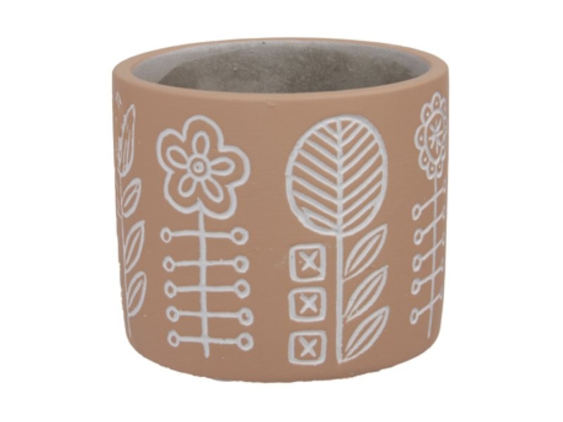 CERAMICA CIMENT FLORETES D10.5x9 TARONJA