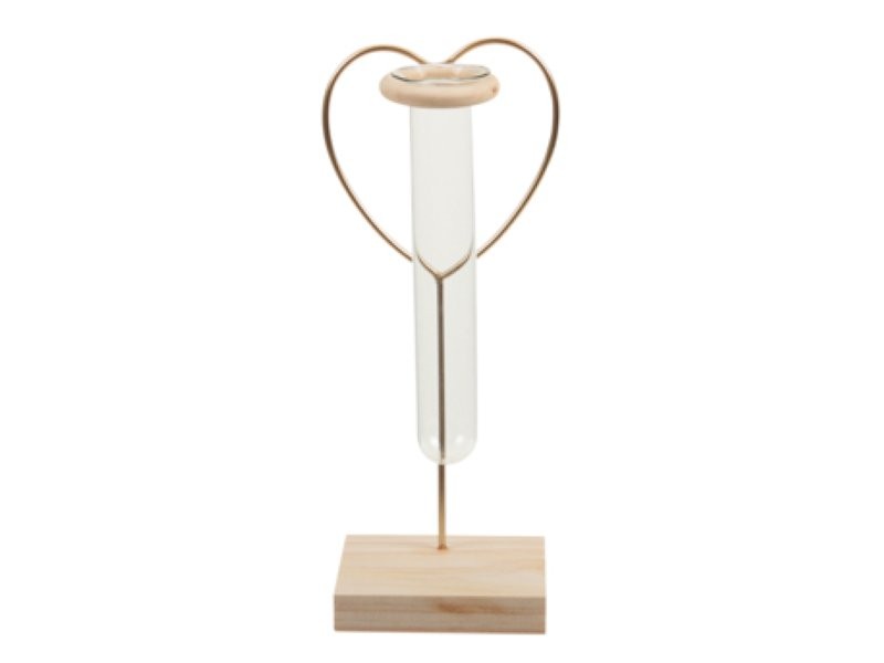 SUPORT COR DAURAT AMB PROVETA 22cm