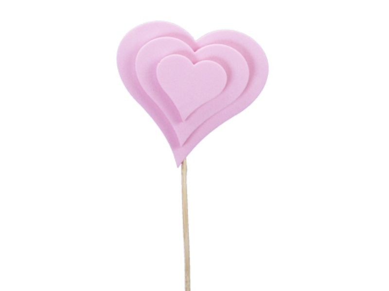 PICK COR FOAM ROSA TRIPLE 8CM 12 UNI