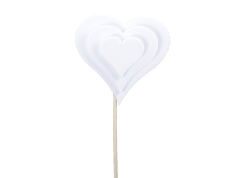 PICK COR FOAM BLANC TRIPLE 8CM 12UNI