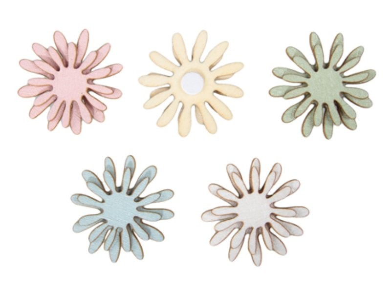 FLORS ADHESIVES 12uni 4 ass