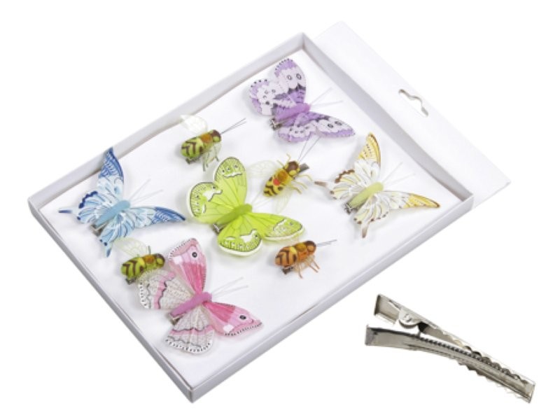 PAPALLONES/ABELLES MIX TAMANY I COLORS CAIXA 10UN