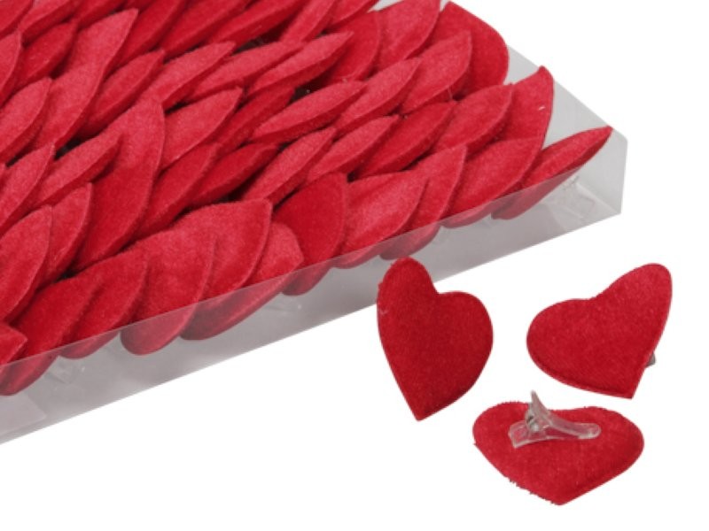 CORS CLIP VERMELL 4,5 x 4,5cm (72u.)