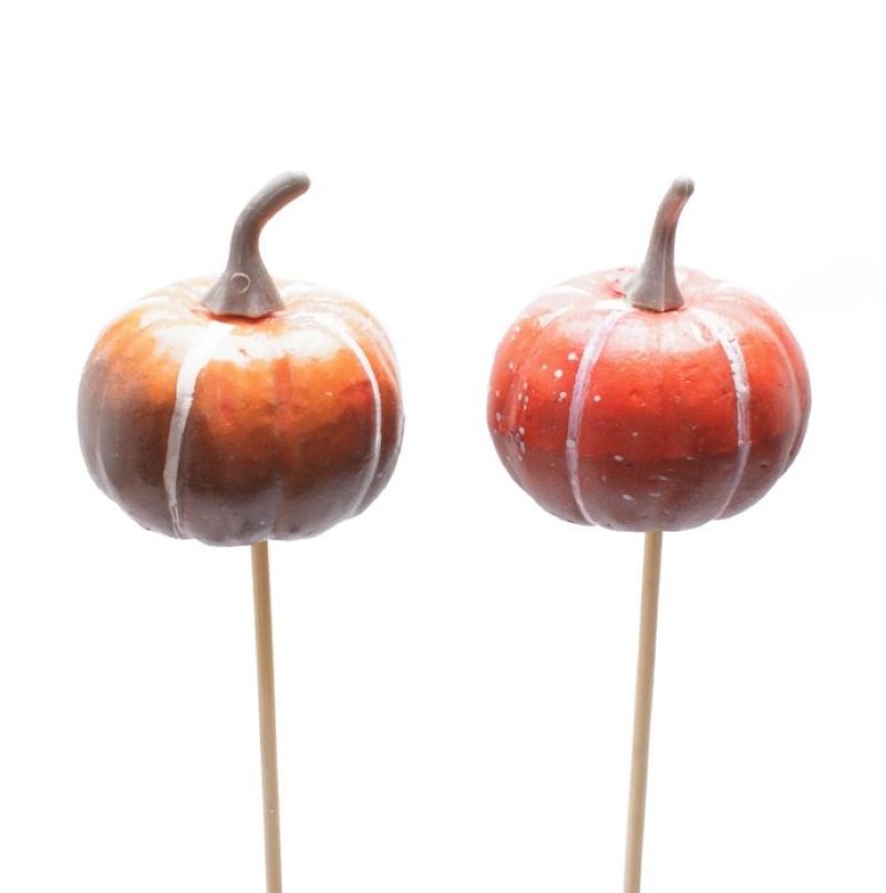 PICK CARBASSA TARDOR 6cm. 2ass. 50cm.stick 25u.