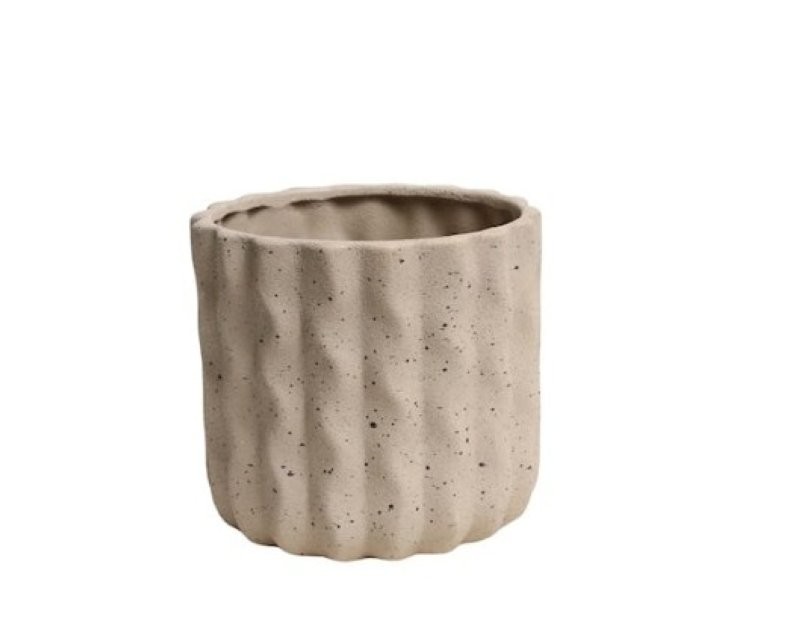 CERAMICA RIBBLE D13XH12cm ES12 GRIS