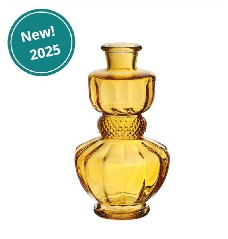 VIDRE AMPOLLA BELLAGIO OCRE D8.5 H15cm