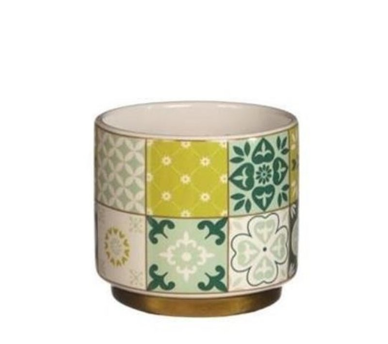 CERAMICA FARO VERD D7xH6.5cm