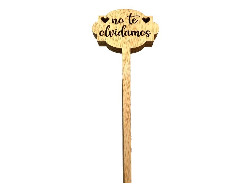PICK NO TE OLVIDAMOS H25CM FUSTA 5UNI