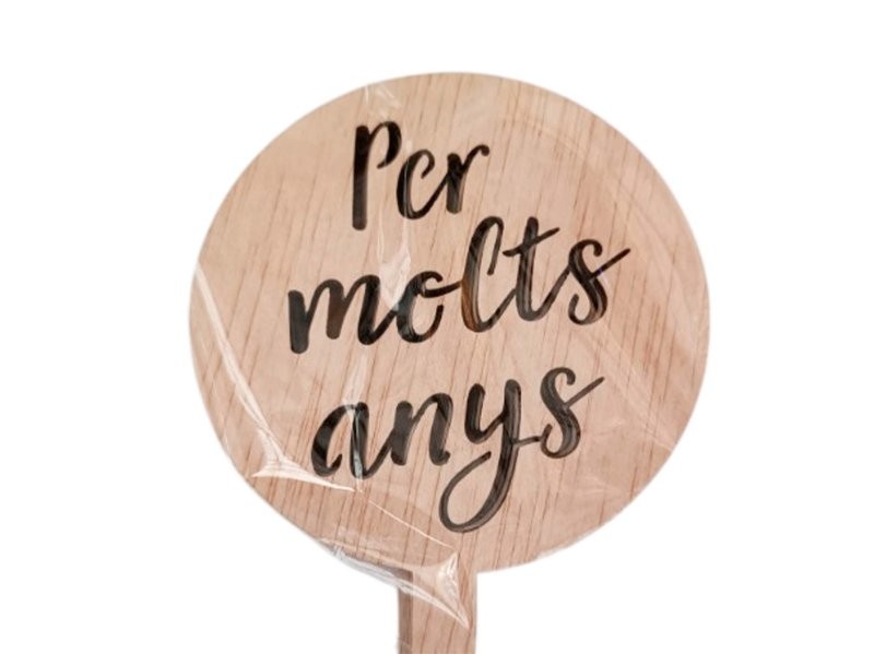 PICK PER MOLTS ANYS h25cm FUSTA 5u