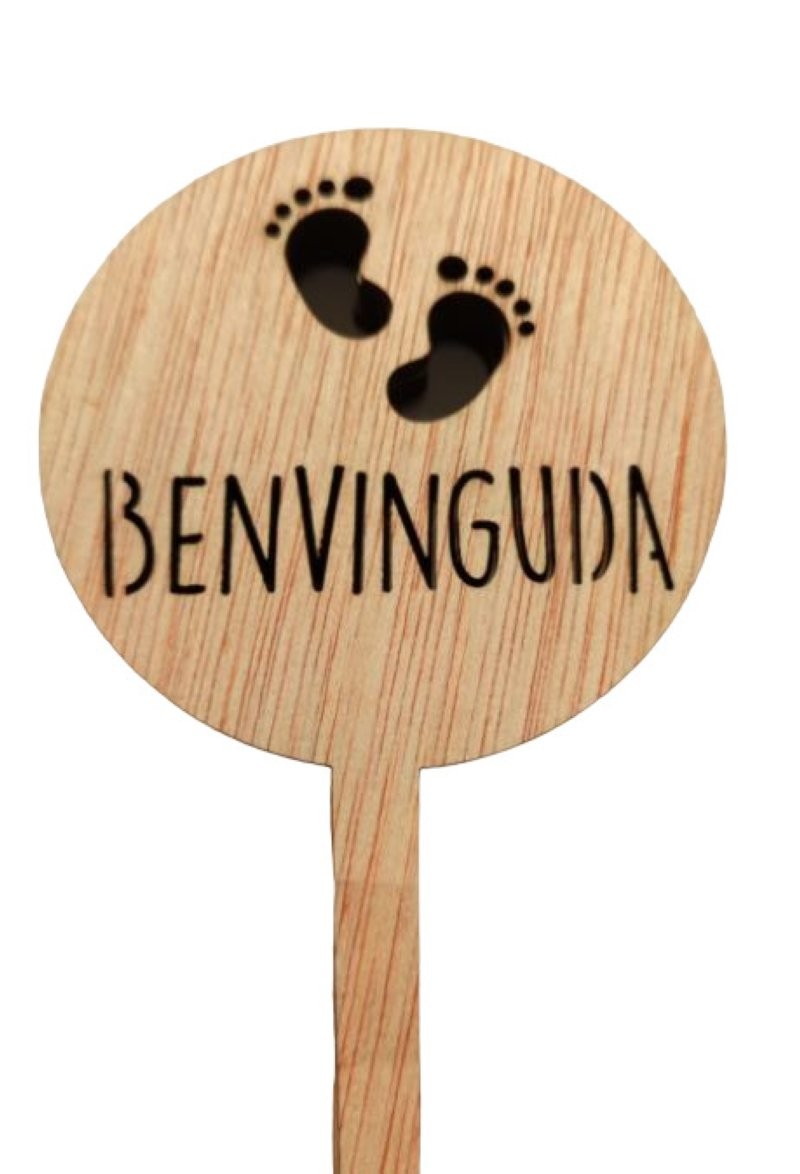 PICK BENVINGUDA H25cm FUSTA 5u