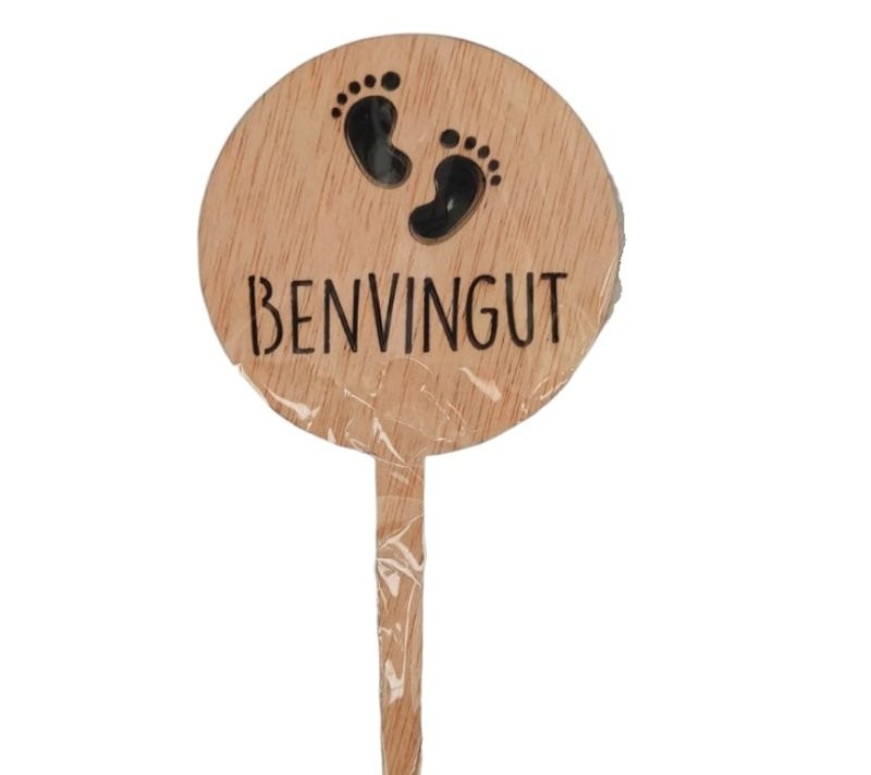 PICK BENVINGUT H25cm FUSTA 5u