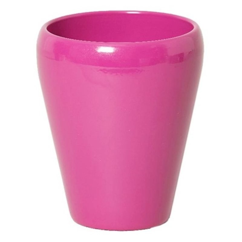 CERAMICA ORQUIDIA BASE D14 H17CM FUCSIA BRILL