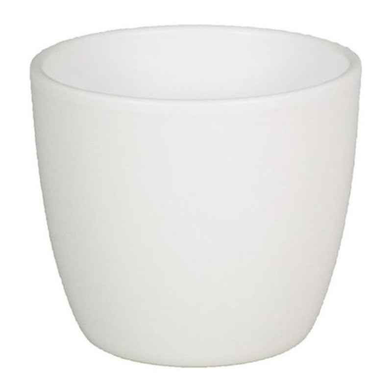 CERAMICA POT BOULE D28 H25CM BLANC MAT  ES24