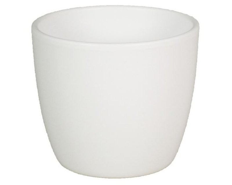 CERAMICA POT BOULE D12 H9.8CM BLANC MAT ES10.5