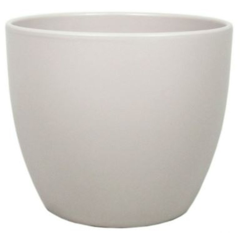 CERAMICA POT BOULE D17.5 H15CM TAUPE MAT ES15