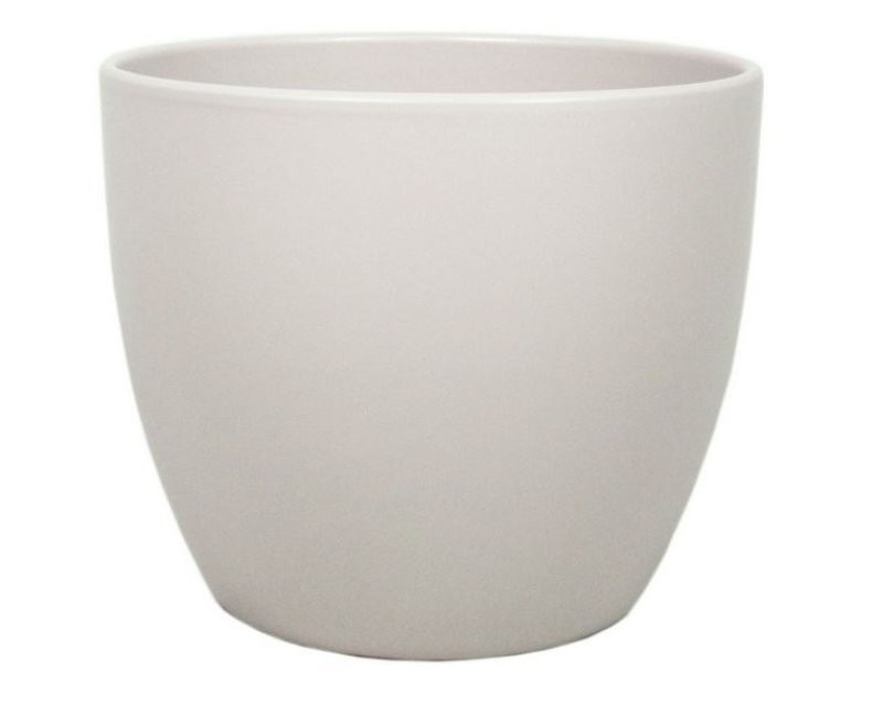 CERAMICA POT BOULE D12 H9.8CM TAUPE MAT ES10.5