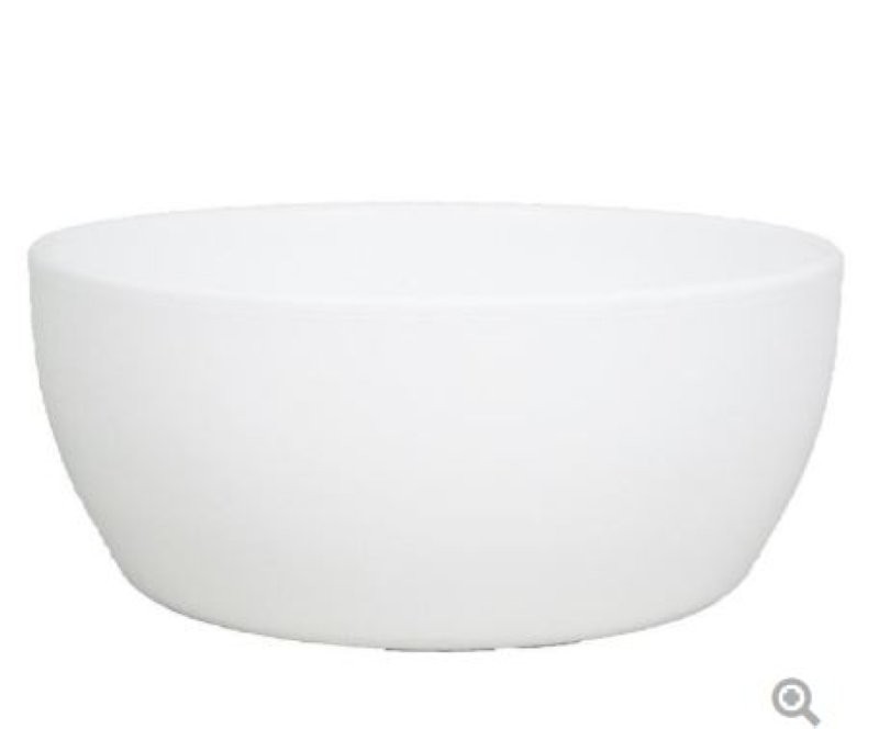 CERAMICA BOL BOULE D22.5 H9.5CM BLANC MAT