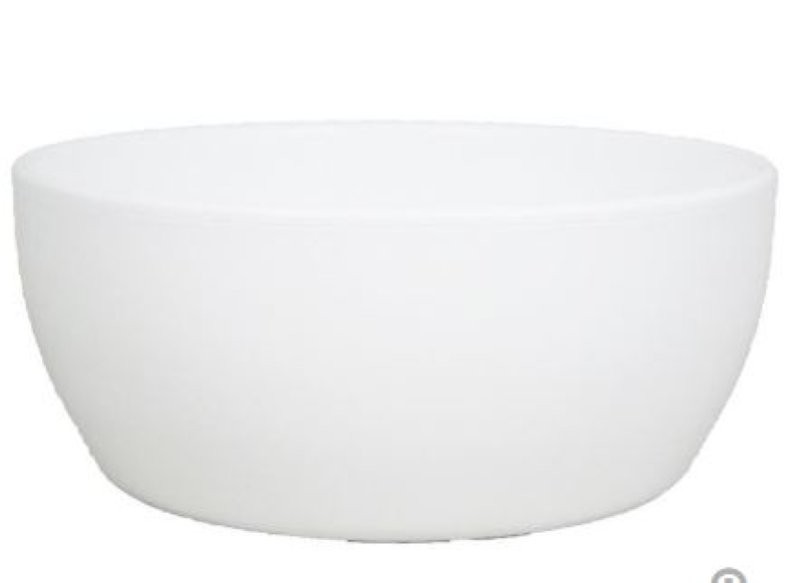 CERAMICA BOL BOULE D18.5 H8.5CM BLANC MATE