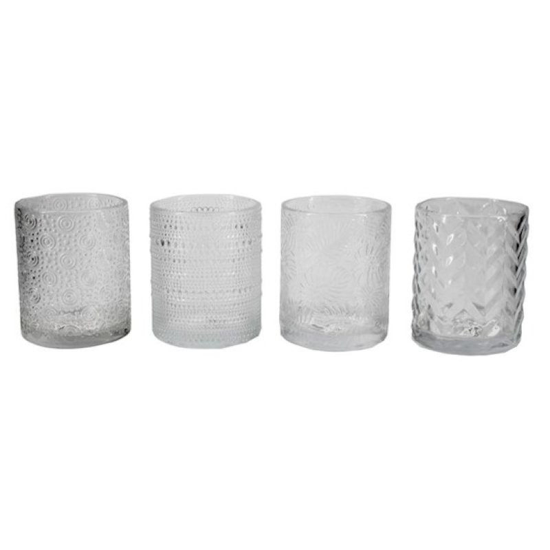 VIDRE VALENCIA D10 H12.5cm 4MIX UNI TRANSPARENT