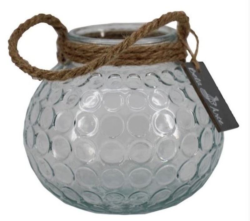 VIDRE BOLA BOMBOLLES CORDA D8/12 H10cm