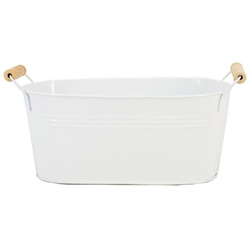 BOL ZINC OVAL BADIA BLANC 21x12.5x9.5cm ES9