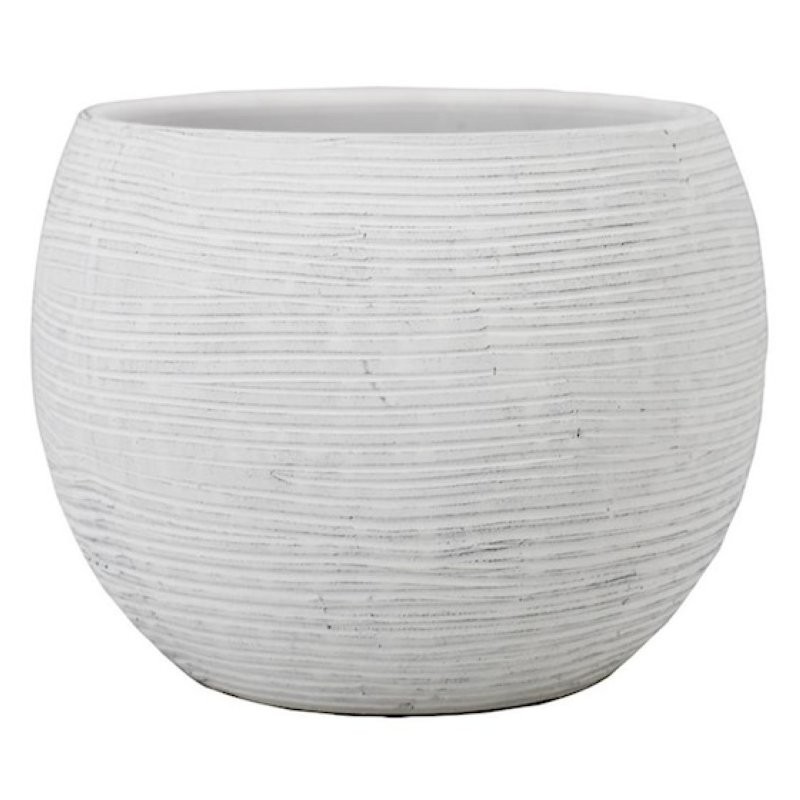 CERAMICA TROMOSO BLANCA D9/10 H8cm ES8