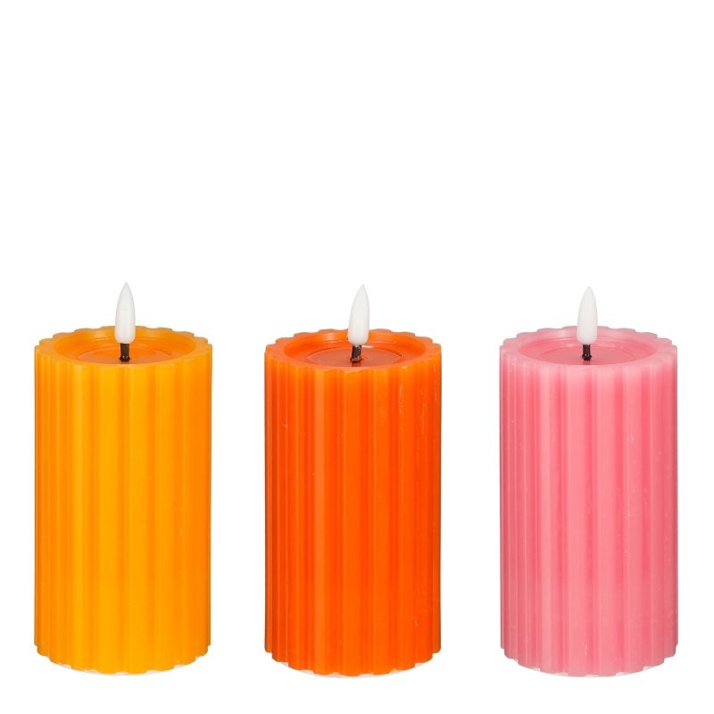 ESPELMES LED ESTIU 3 ASS TRJ-ROSA-GR UNI