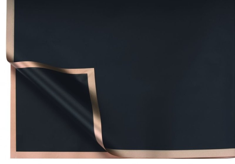 PAPER COREA METAL NEGRA 58x58cM 12 FULLES/PAQ