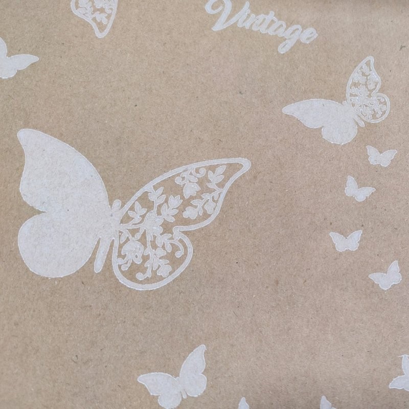 BOBINA PAPER KRAFT PAPALLONES 62cm x100m