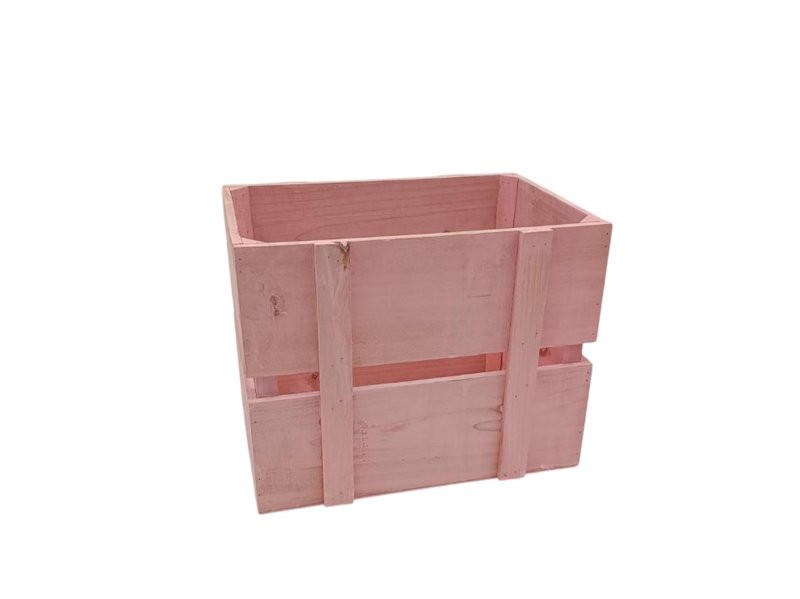 CAIXA FUSTA M ROSA 32x23x25cm