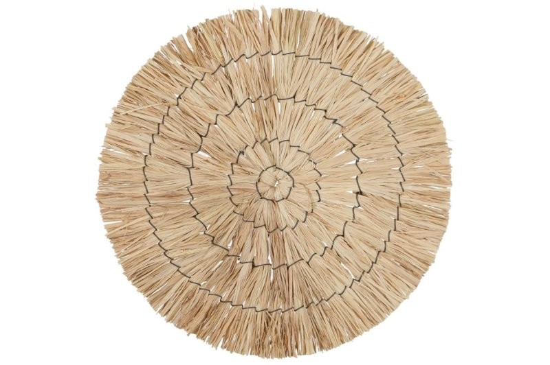 DISC DECO RAFFIA D28x1cm  Natural