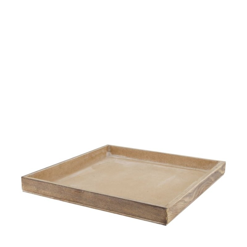 SAFATA DE FUSTA 30x30x3cm Natural