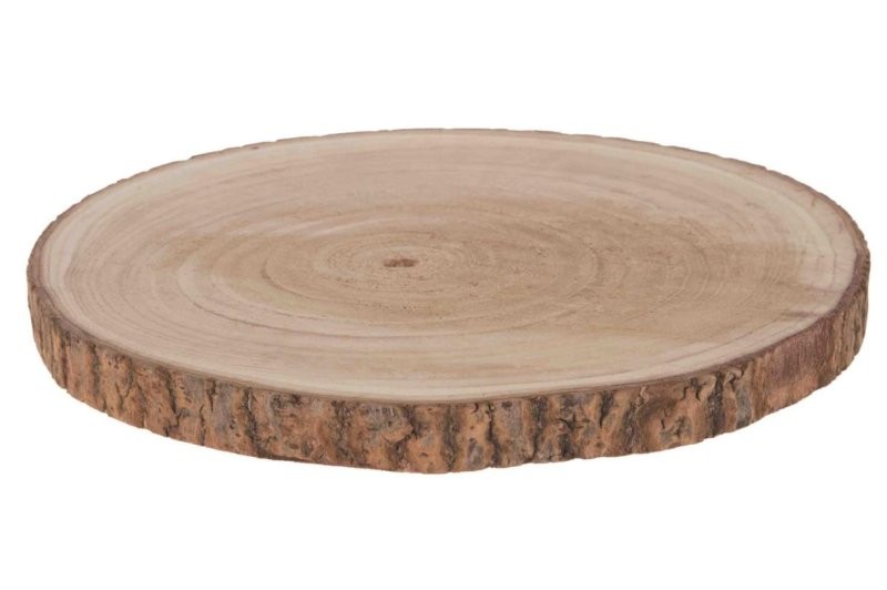 DISC FUSTA PAULOWNIA D40x3cm Natural