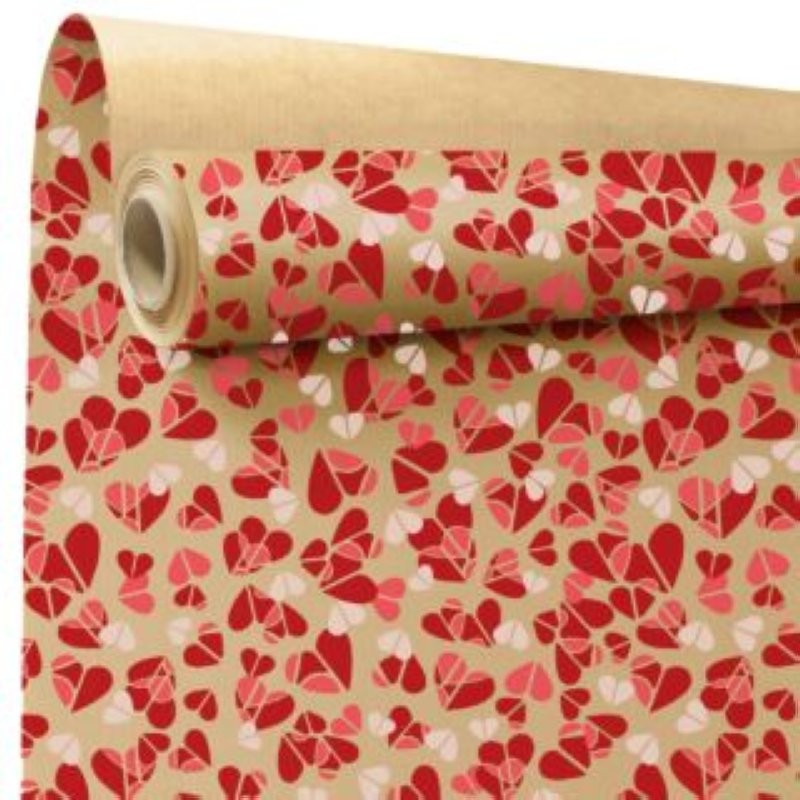 BOBINA KRAFT VERJ MEMORIES ROUGES 80cmx40m MARRO