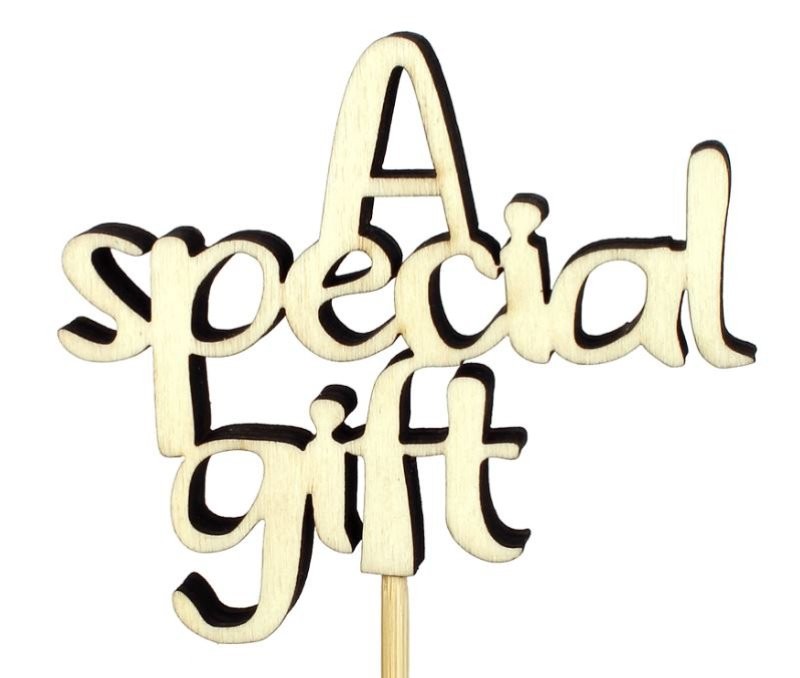 PICK SPECIAL GIFT FUSTA 8,5x7.5cm stick 50cm 25UNI