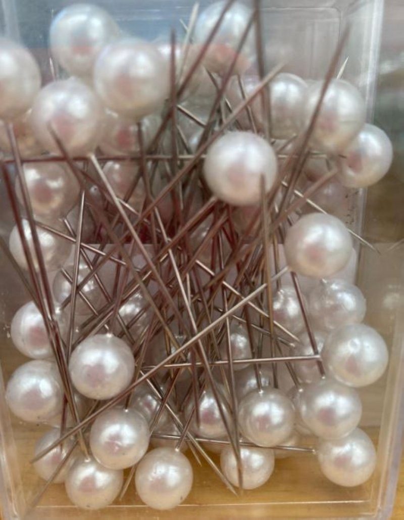 AGULLES PERLADES BLANC 10x60mm 50uni