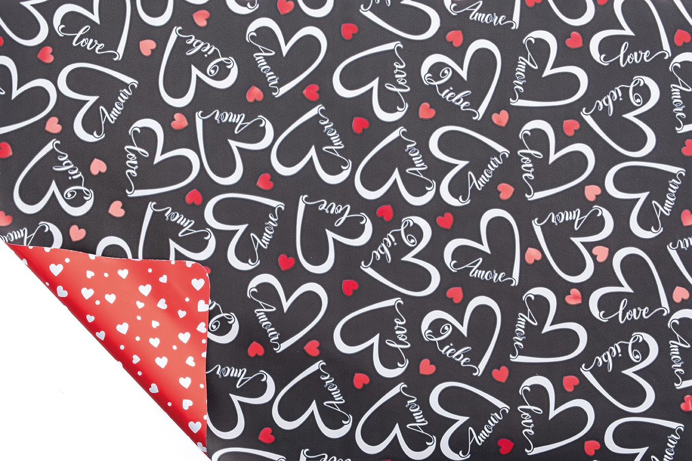 BOBINA DUO MAT COEUR 70cmX40m NEGRA