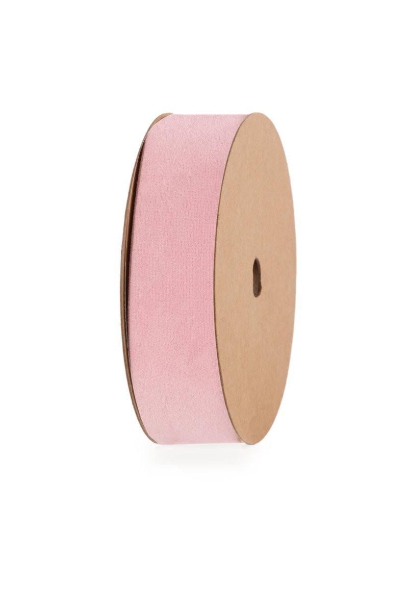 CINTA VELLUT ROSA DOBLE 25mmX15m