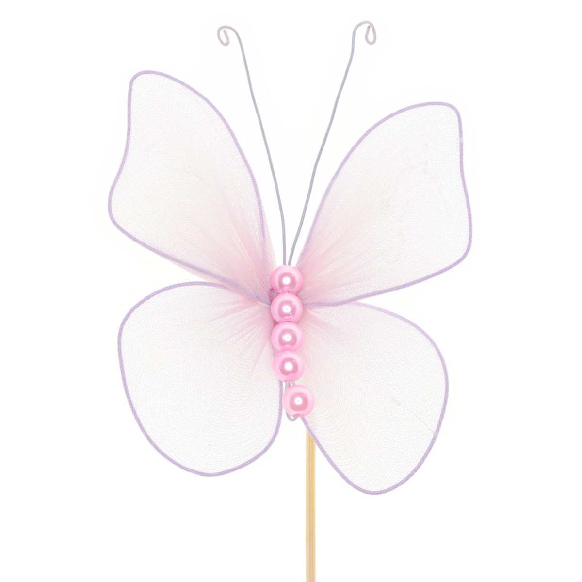 PICK PAPALLONA LUX 10CM PAL 50CM ROSA 25UNI