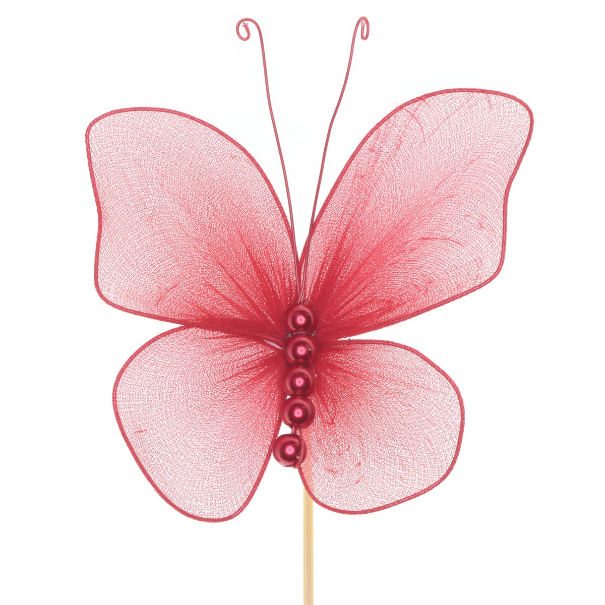 PICK PAPALLONA LUX 10CM PAL 50CM VERMELLA 25UNI