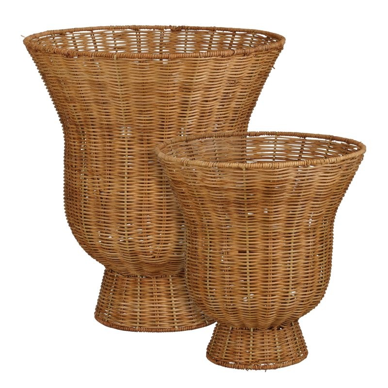 COPES MIMBRE SET 2 H37xD35cM H28XD28CM